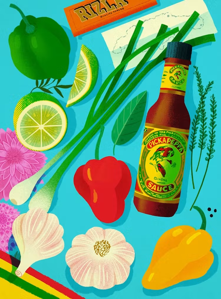 Food editorial illustration — Studio Garcia Amsterdam